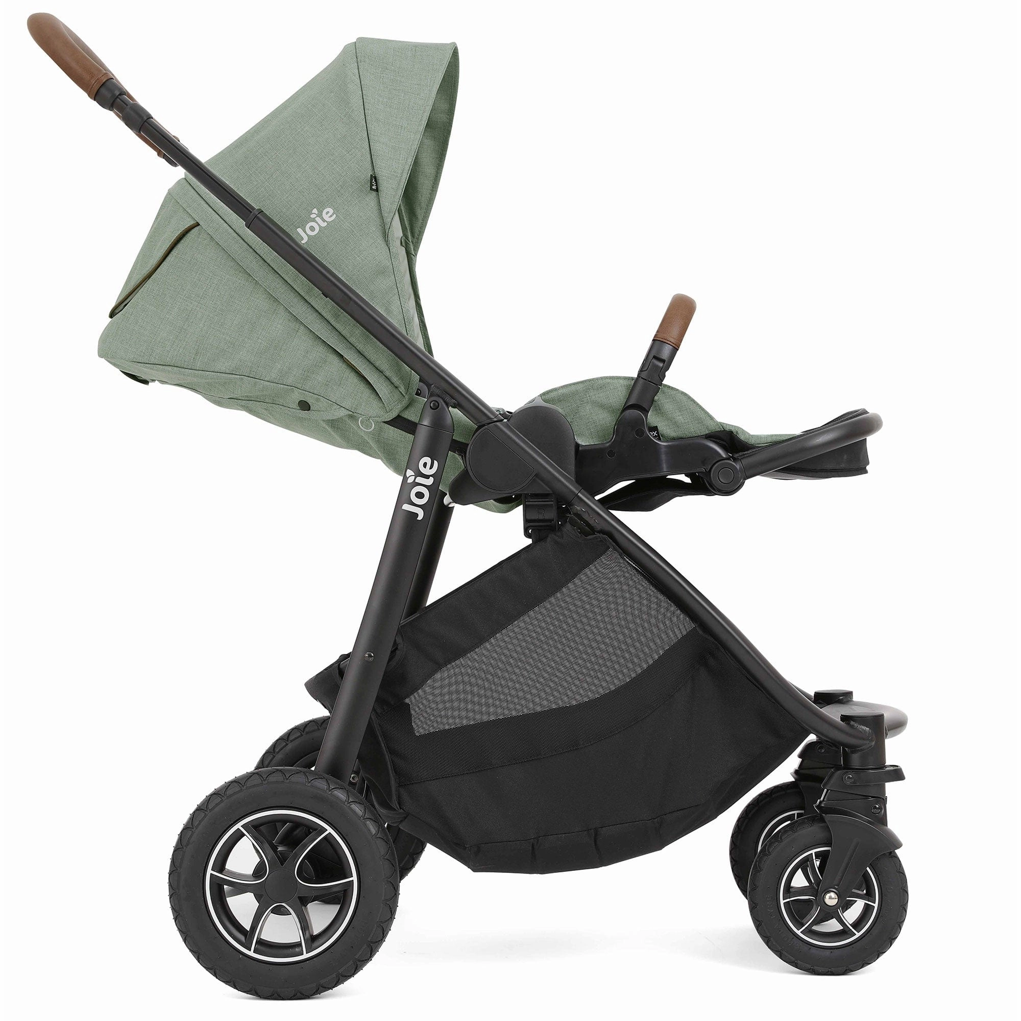 Joie Versatrax Stroller and Ramble XL Carrycot in - Laurel