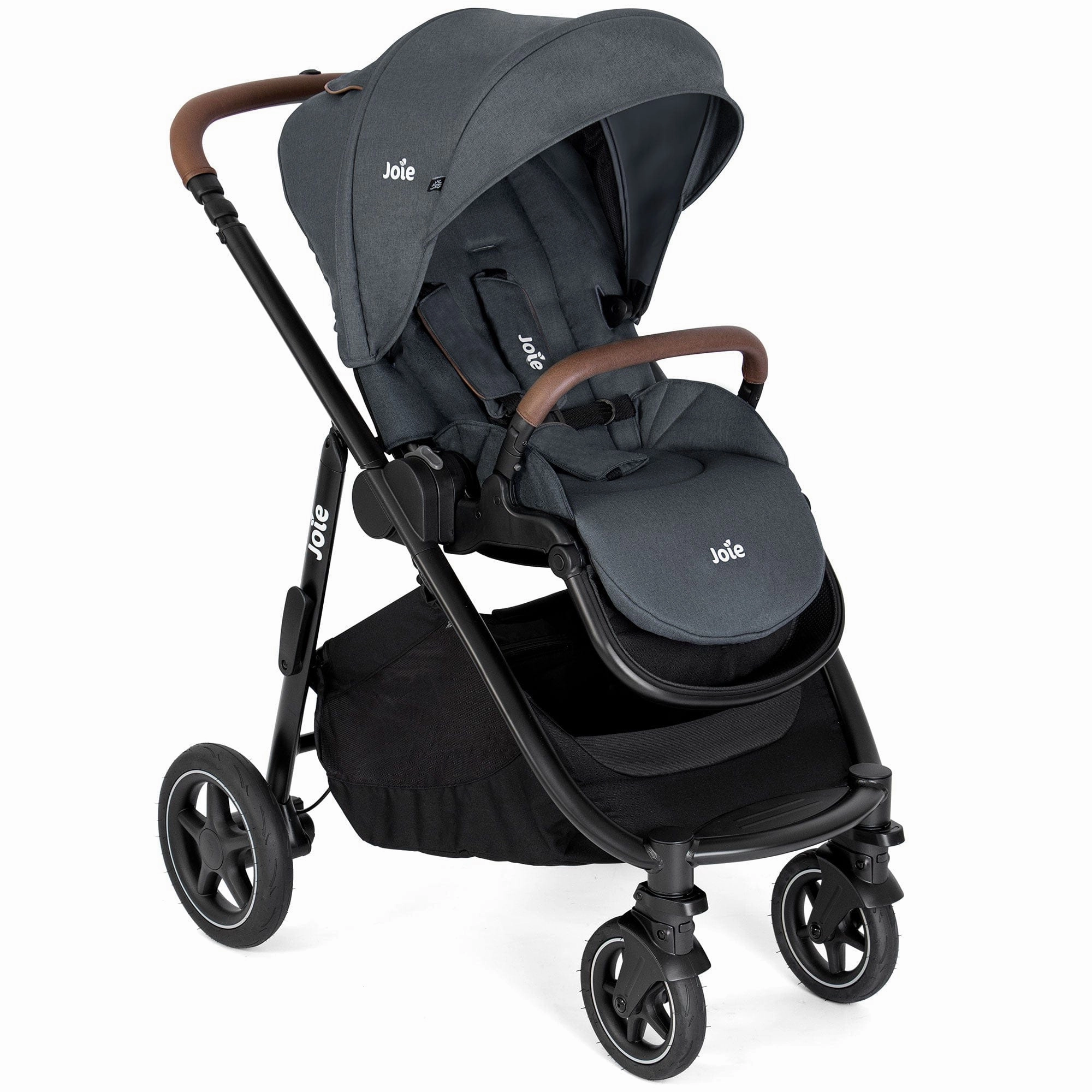 Joie Versatrax Stroller and Ramble XL Carrycot in Moonlight