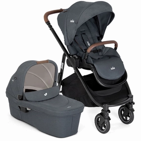 Joie Versatrax Stroller and Ramble XL Carrycot in Moonlight