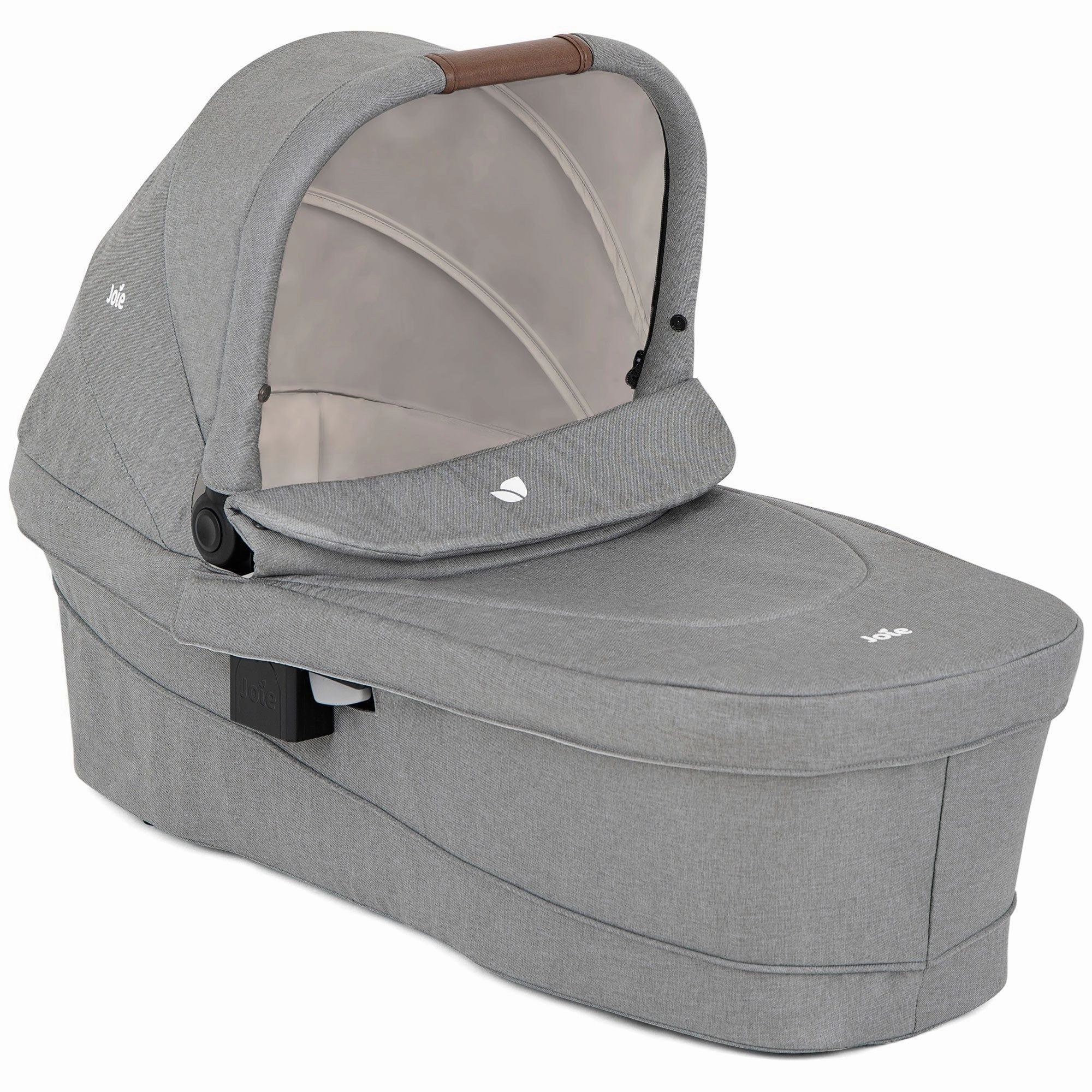 Joie Versatrax Stroller and Ramble XL Carrycot in Pebble