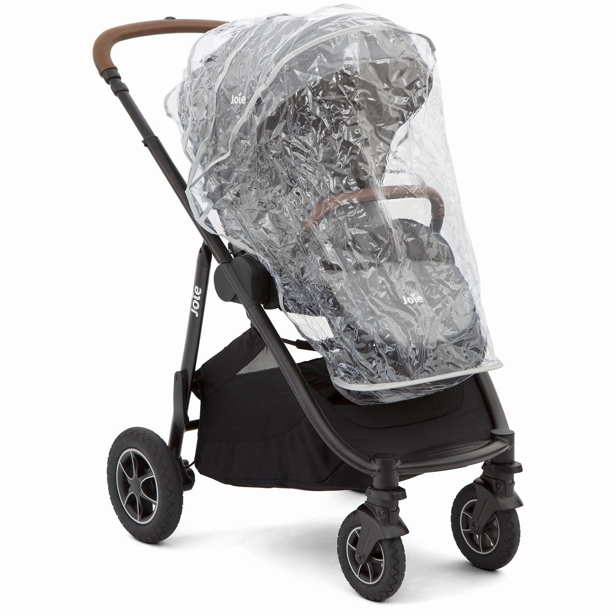 Joie Versatrax Stroller and Ramble XL Carrycot in Pebble
