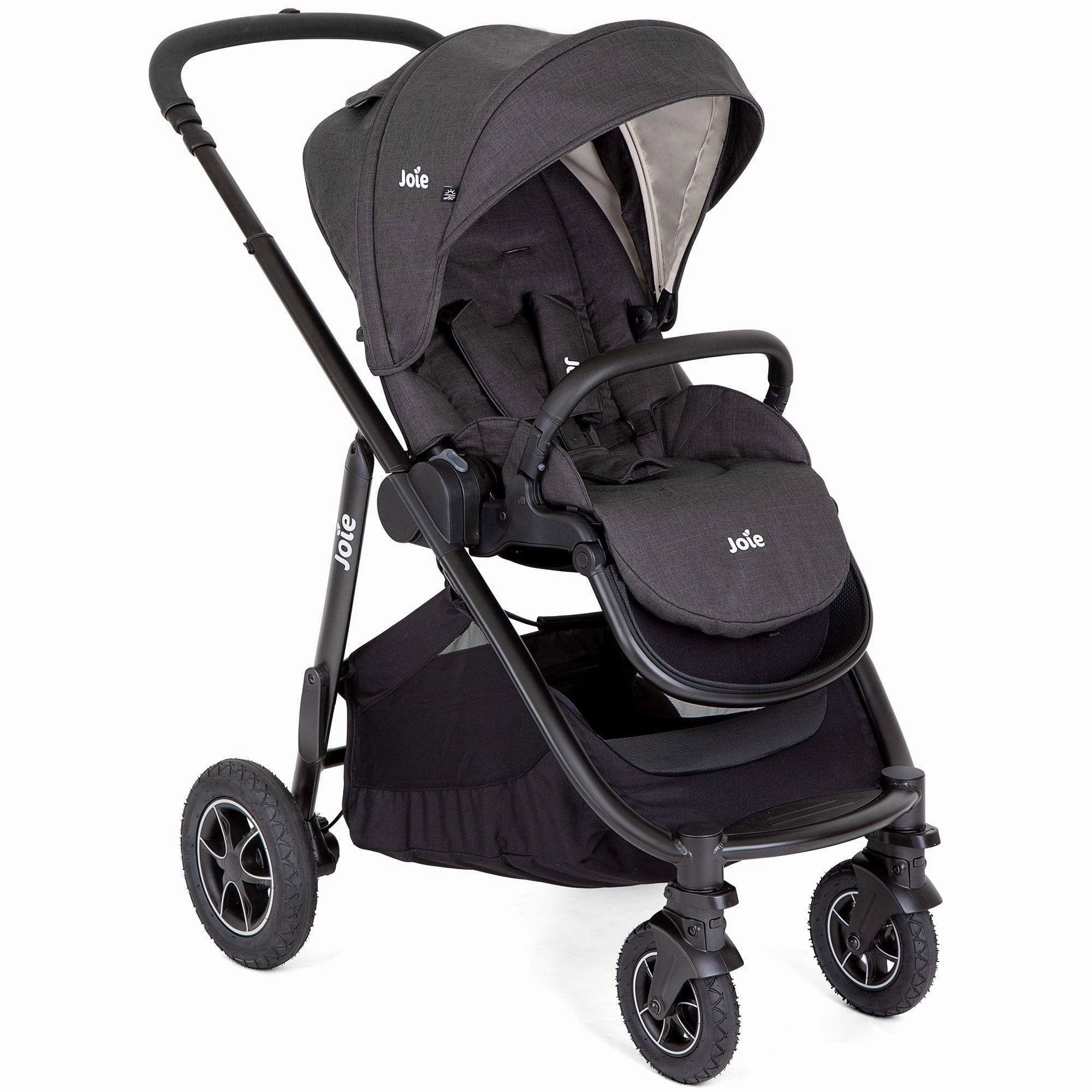 Joie Versatrax Stroller and Ramble XL Carrycot in Shale