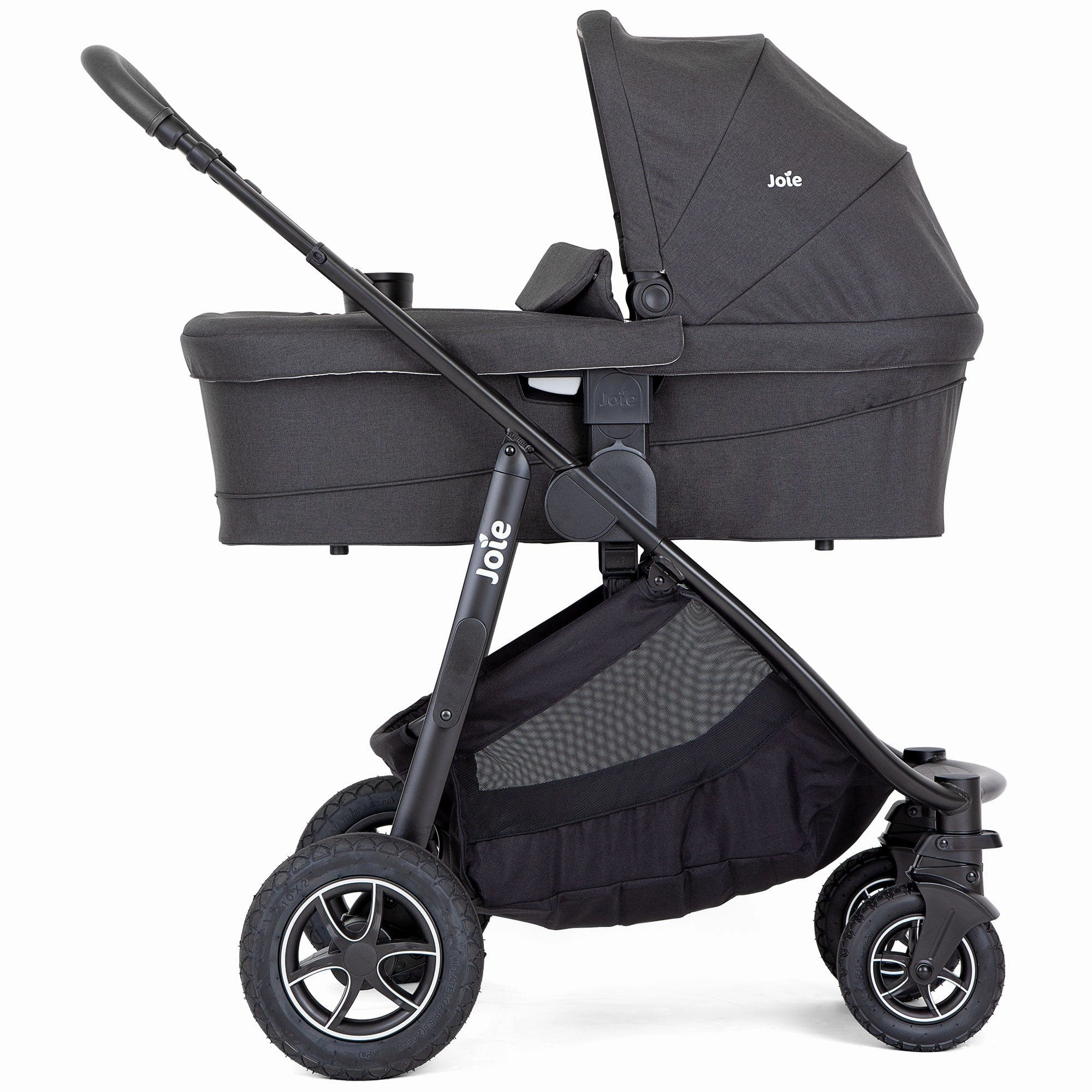 Joie Versatrax Stroller and Ramble XL Carrycot in Shale