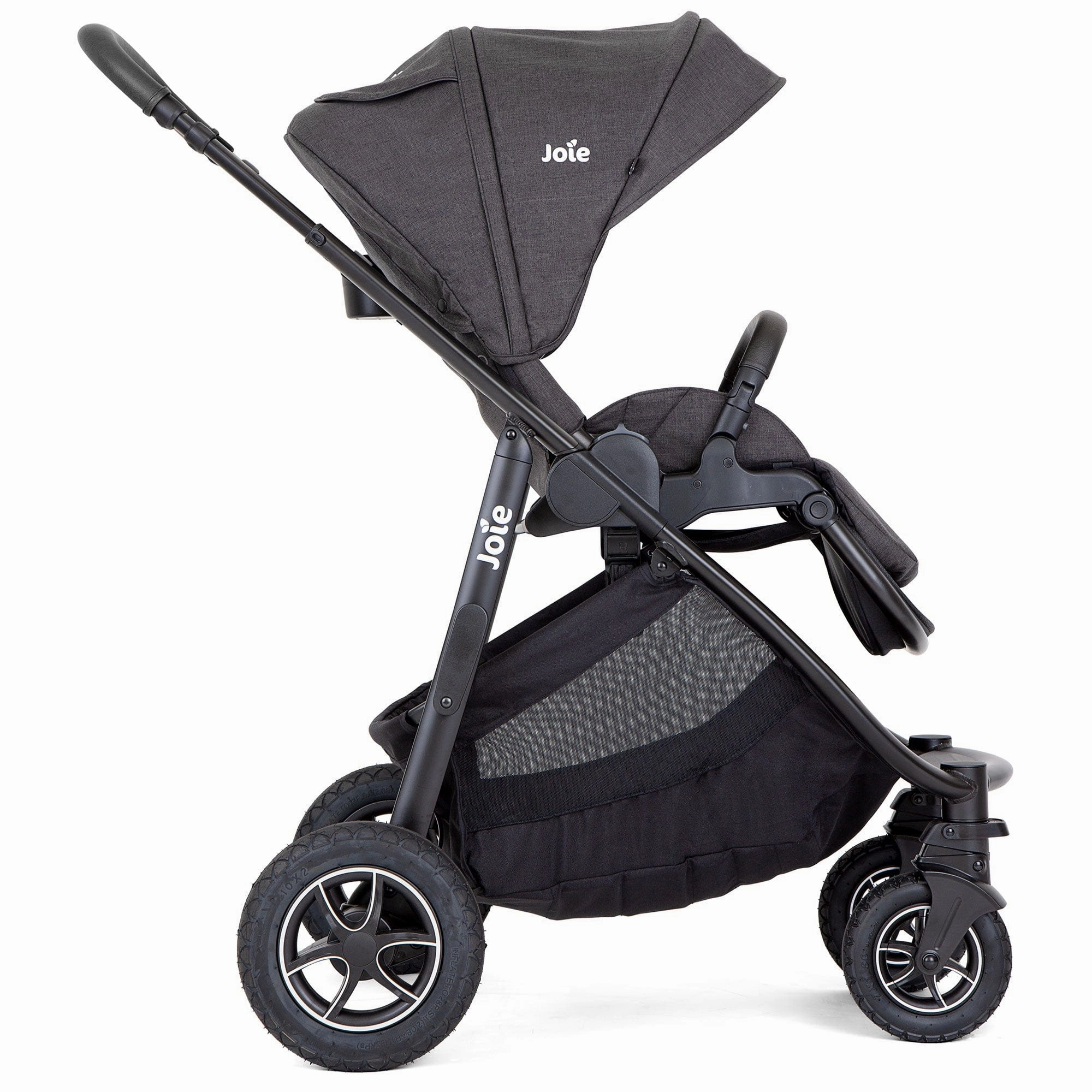 Joie Versatrax Stroller and Ramble XL Carrycot in Shale