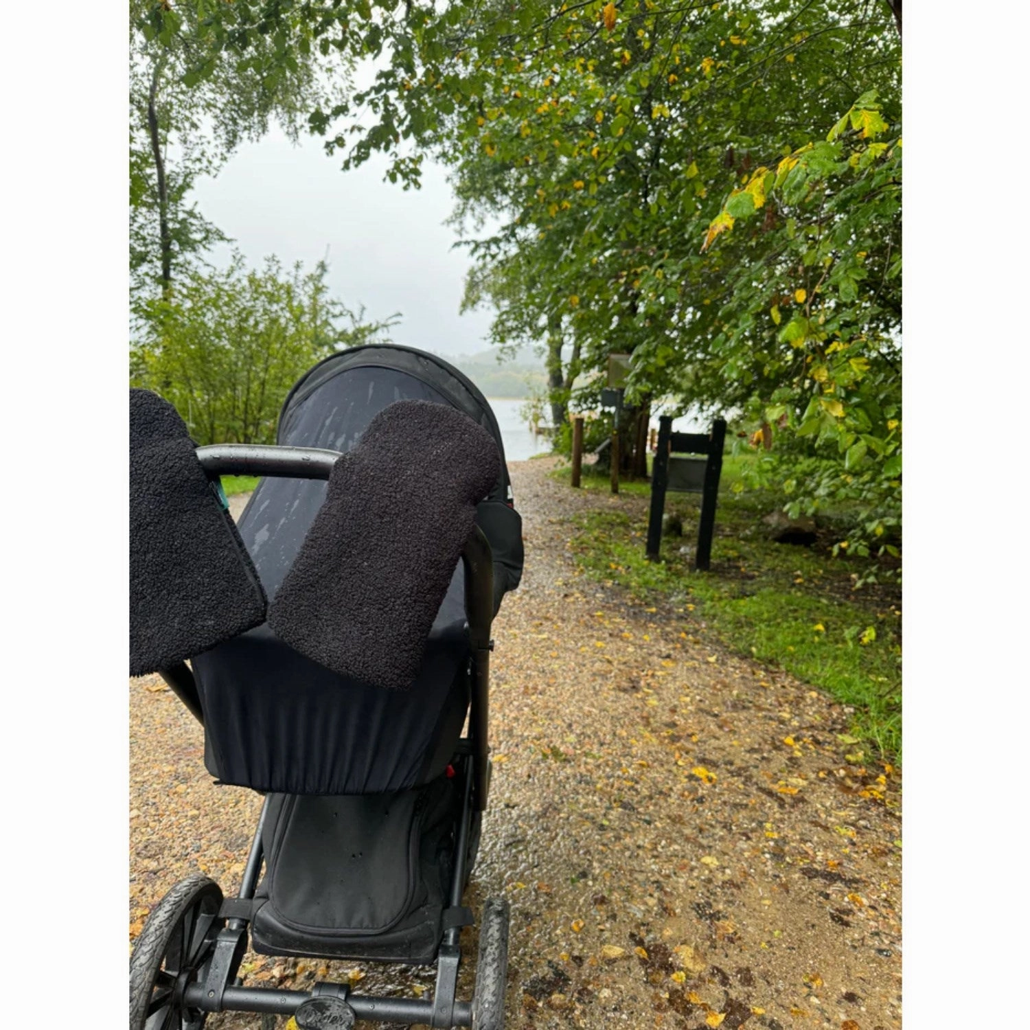 KongWalther Black Teddy sterbro Stroller Gloves