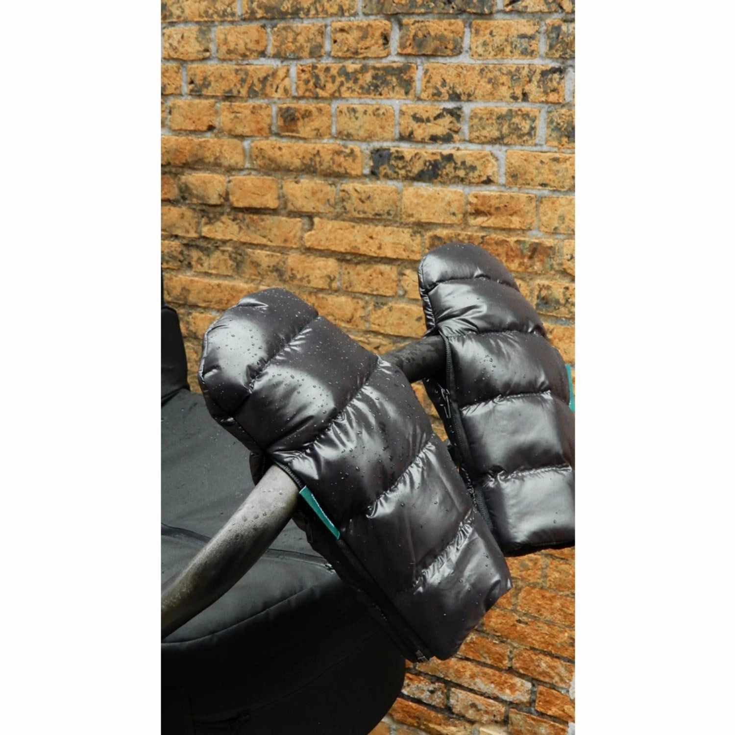 KongWalther Puffer black sterbro Stroller Gloves