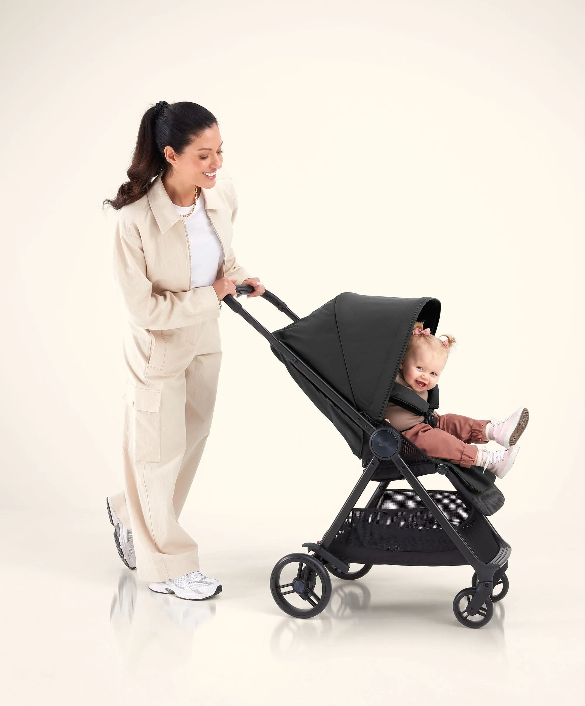 Libro Stroller Bundle with Quilted Memory Foam Liner (2 Piece) Liquorice/Graphite