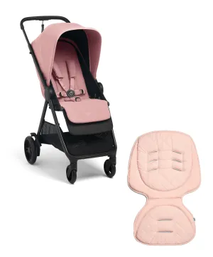 Libro Stroller Bundle with Quilted Memory Foam Liner (2 Piece) Peony
