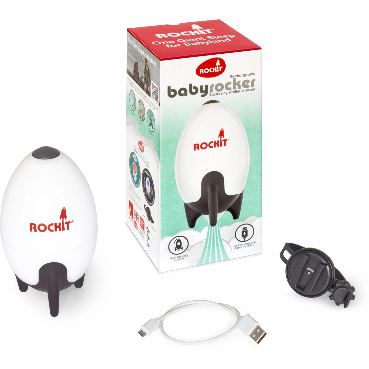 Little Dutch White Rockit Rocker Rechargeable Version