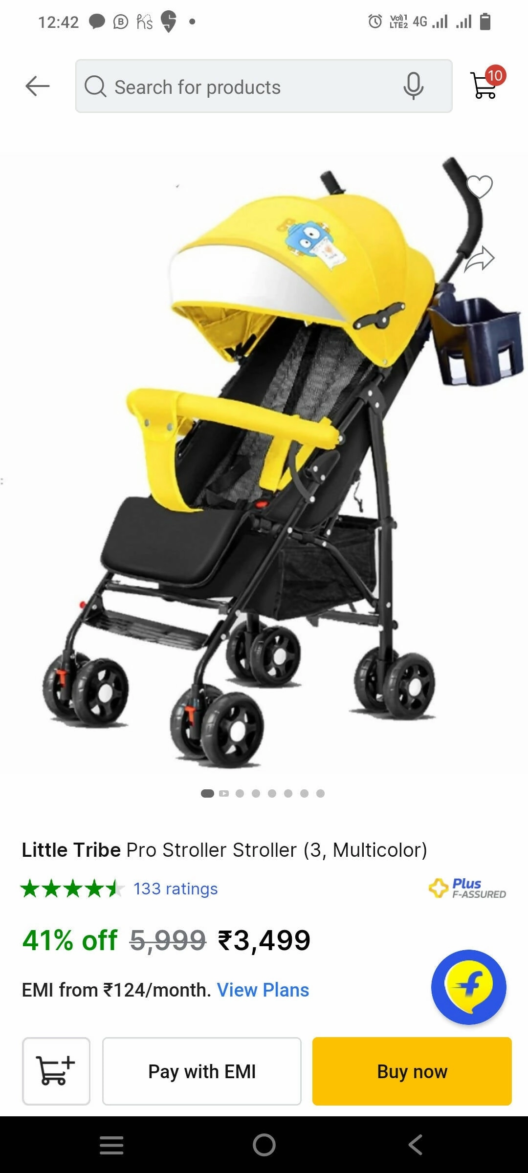 LITTLE TRIBE Stroller cum Pram for Baby