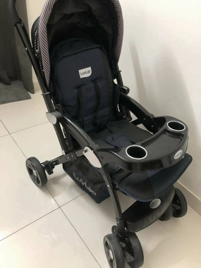 LUVLAP Galaxy Baby Stroller - Navy/Black