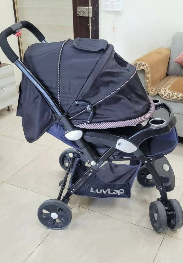 LUVLAP Galaxy Baby Stroller - Navy/Black