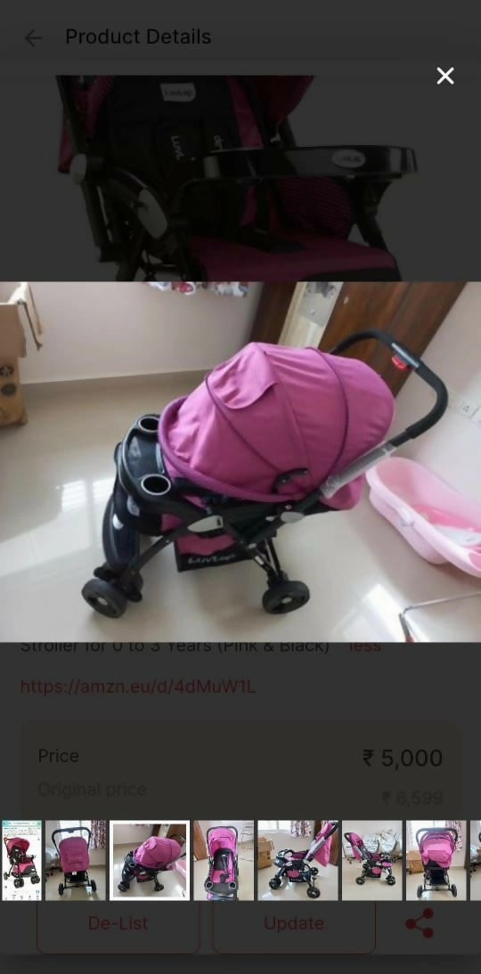 LUVLAP Galaxy Stroller/Pram