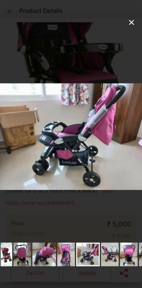 LUVLAP Galaxy Stroller/Pram