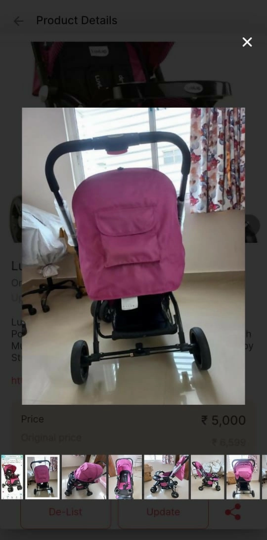 LUVLAP Galaxy Stroller/Pram