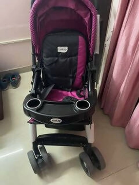 LUVLAP Galaxy  Stroller/Pram - Pink & Black