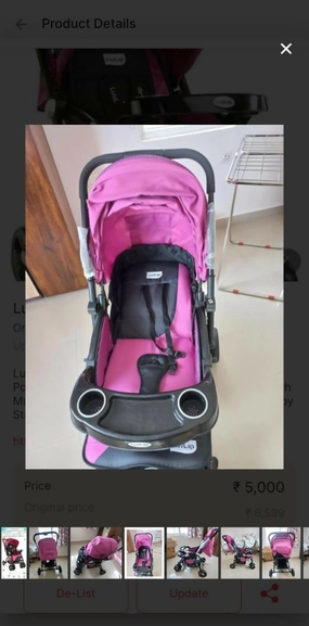 LUVLAP Galaxy Stroller/Pram