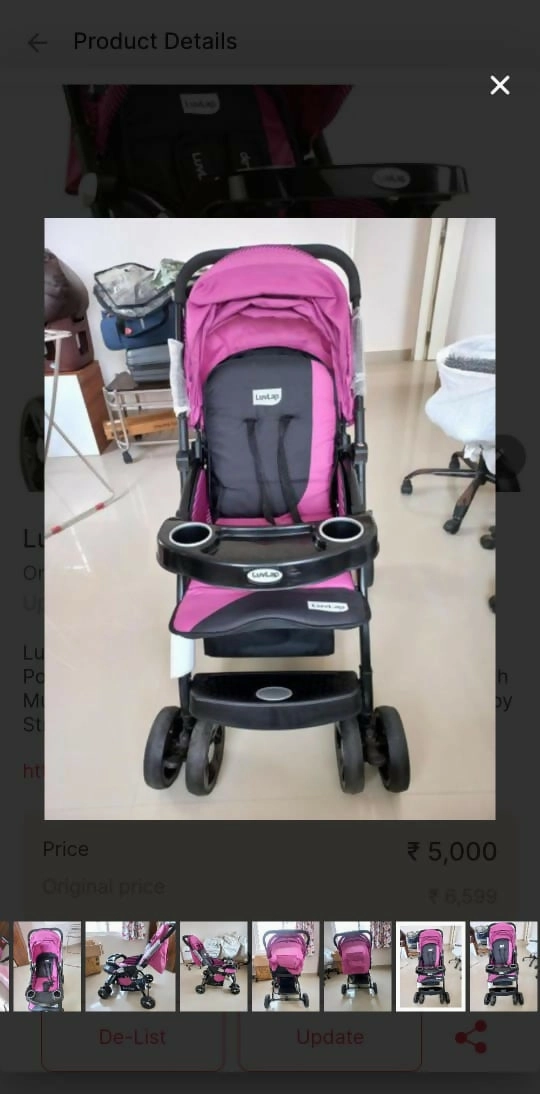 LUVLAP Galaxy Stroller/Pram