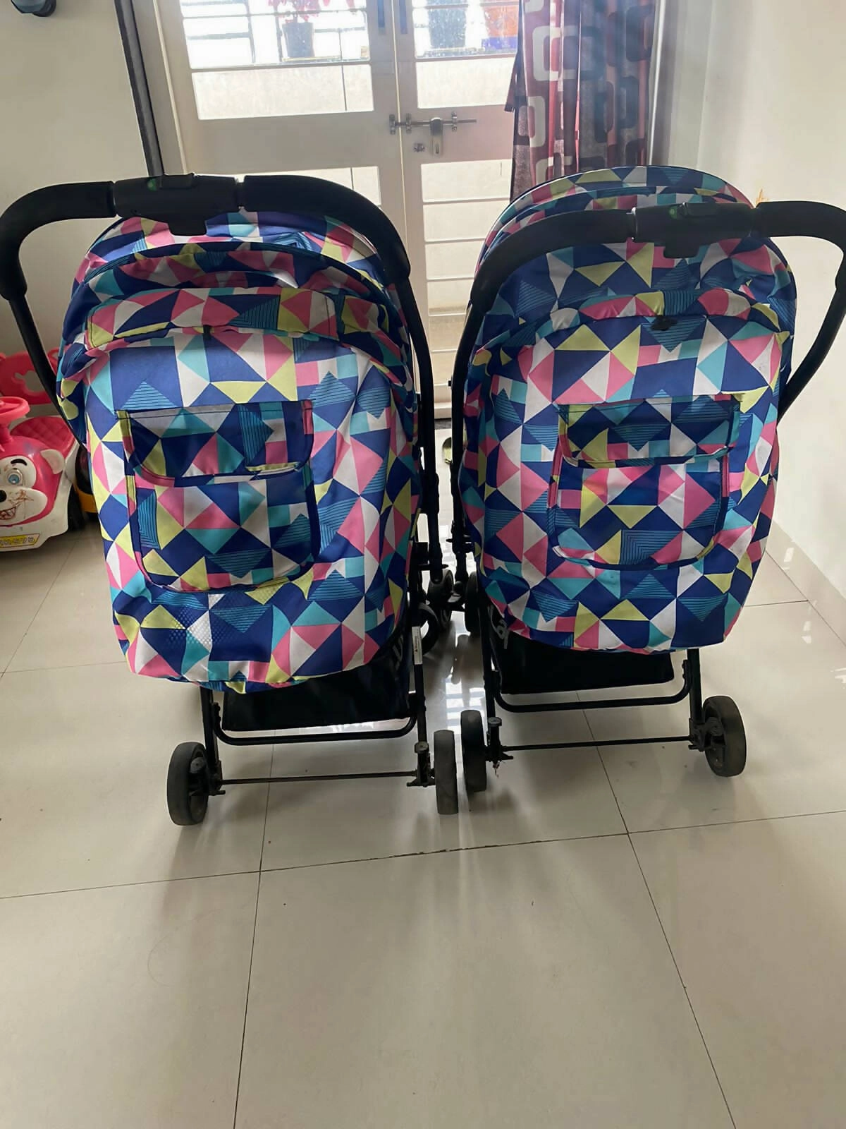 LUVLAP Joy Stroller/Pram for Baby- Blue | Set of 2 perfect for twins / twin stroller