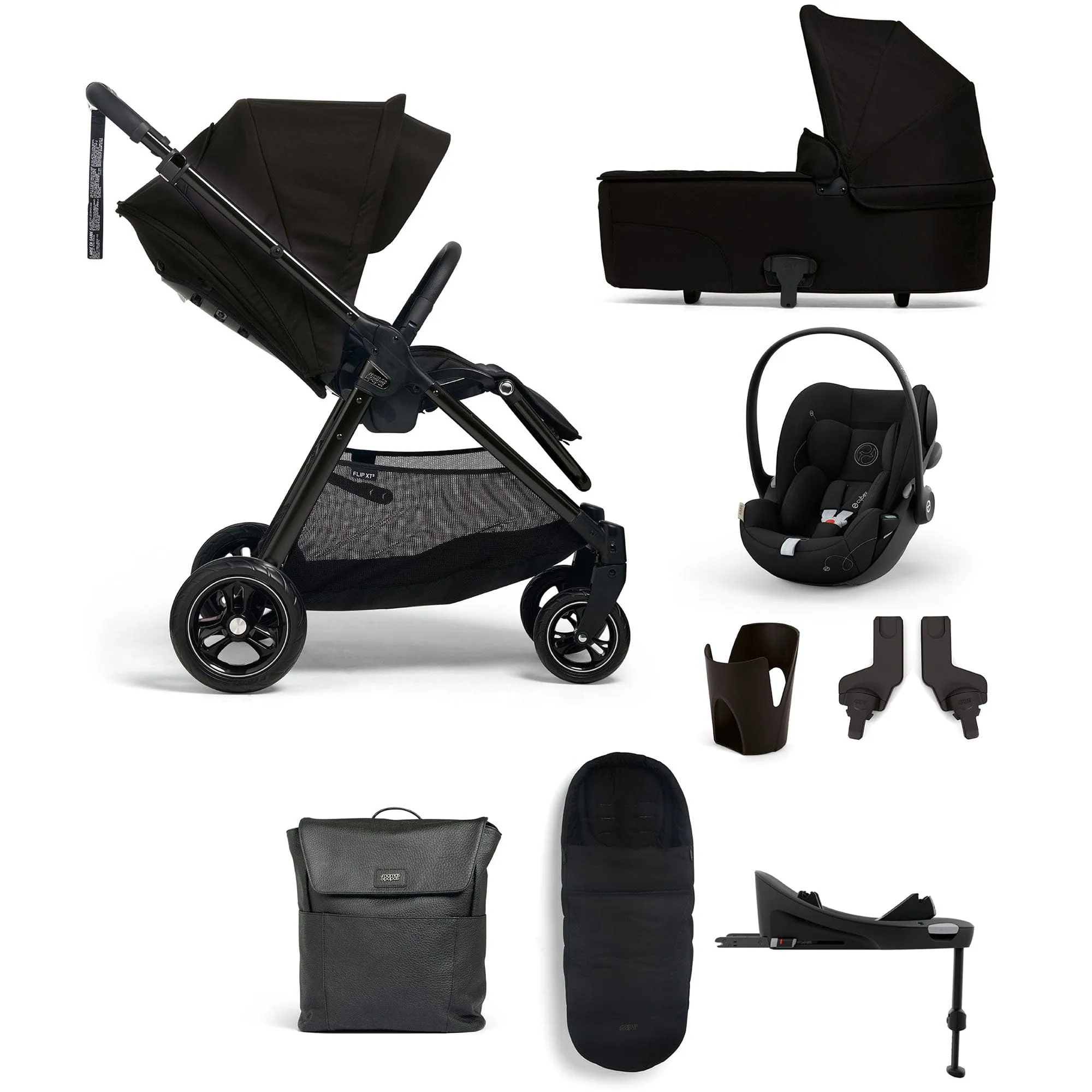Mamas & Papas Flip XT 8 Piece Essentials Bundle with Car Seat - Ink