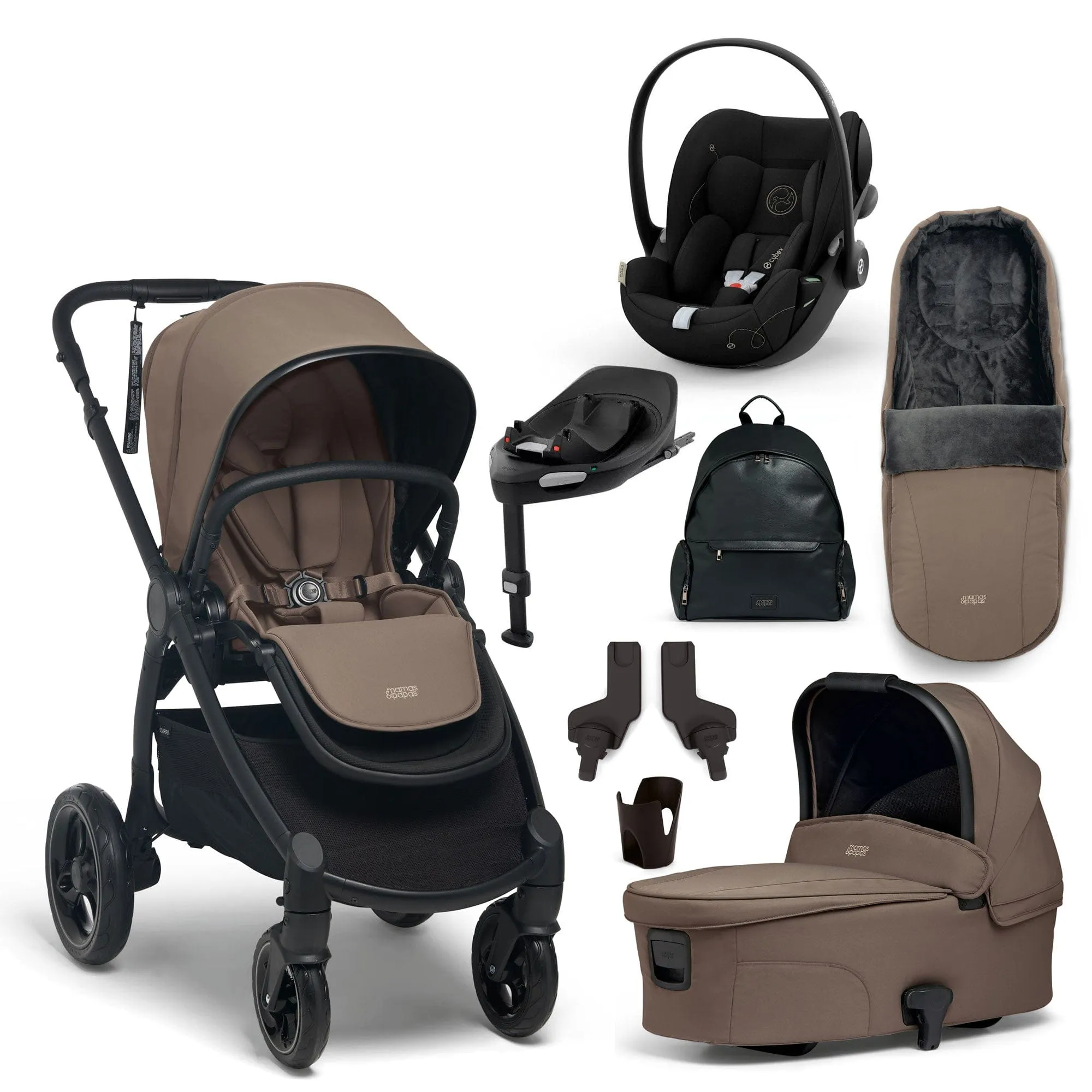 Mamas & Papas Ocarro 8 Piece Cybex Travel System - Caf