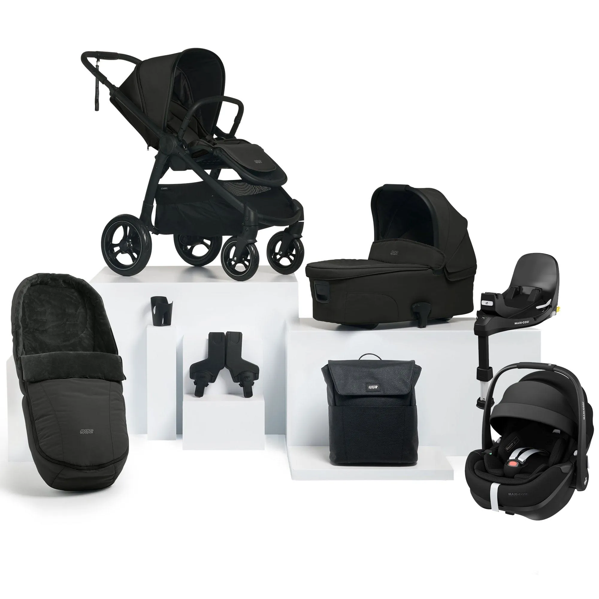Mamas & Papas Ocarro 8 Piece Maxi-Cosi Travel System in Jet