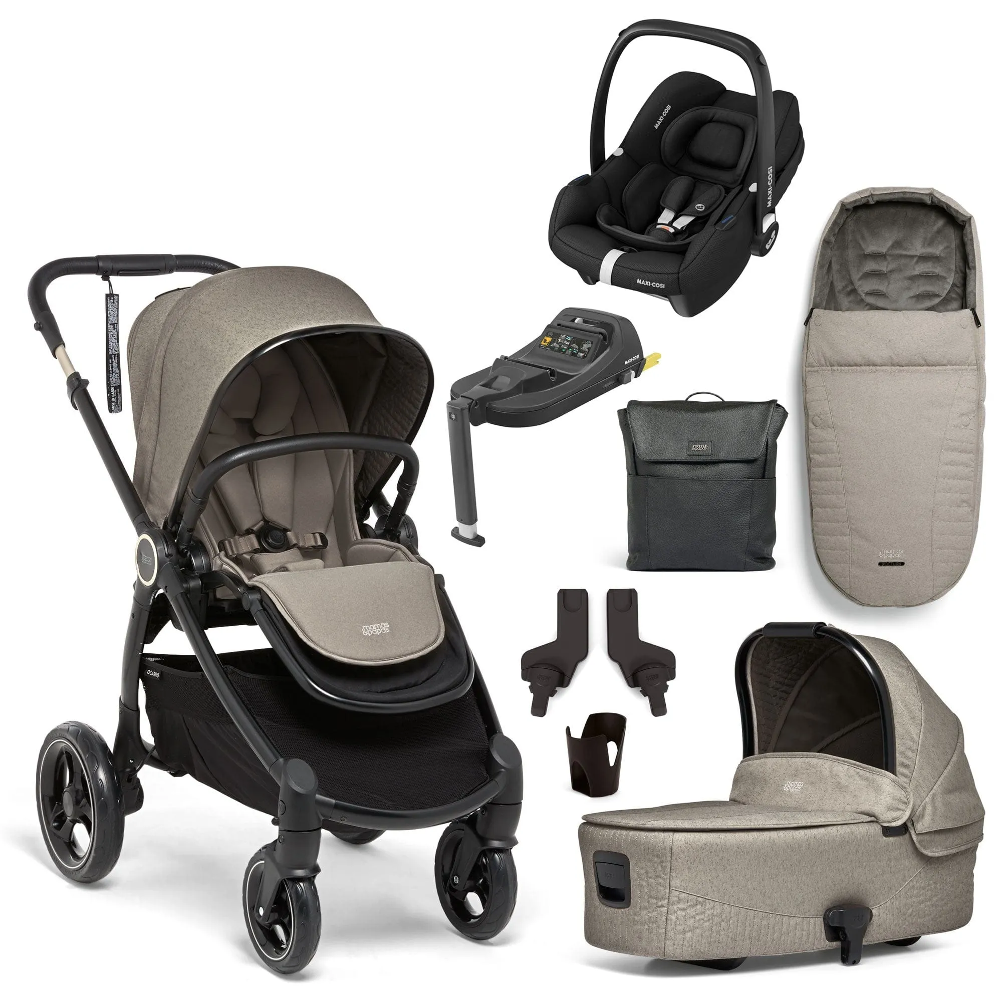 Mamas & Papas Ocarro 8 Piece Maxi-Cosi Travel System - Nocturn
