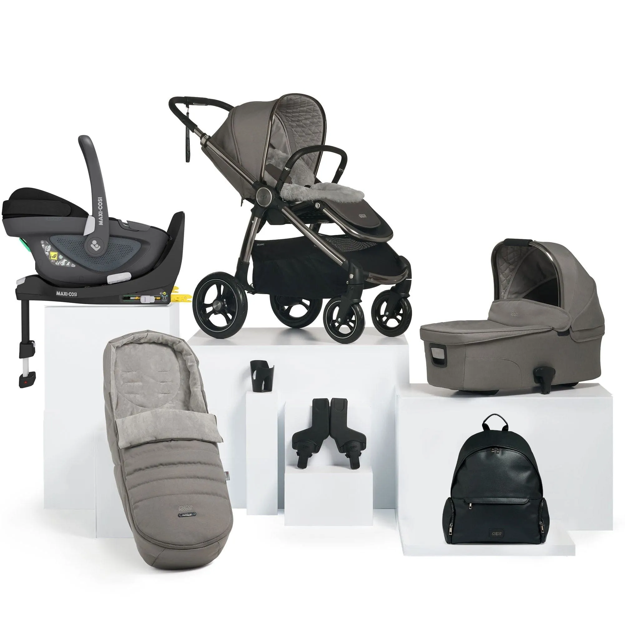 Mamas & Papas Ocarro 9 Piece Maxi-Cosi Travel System in Mercury