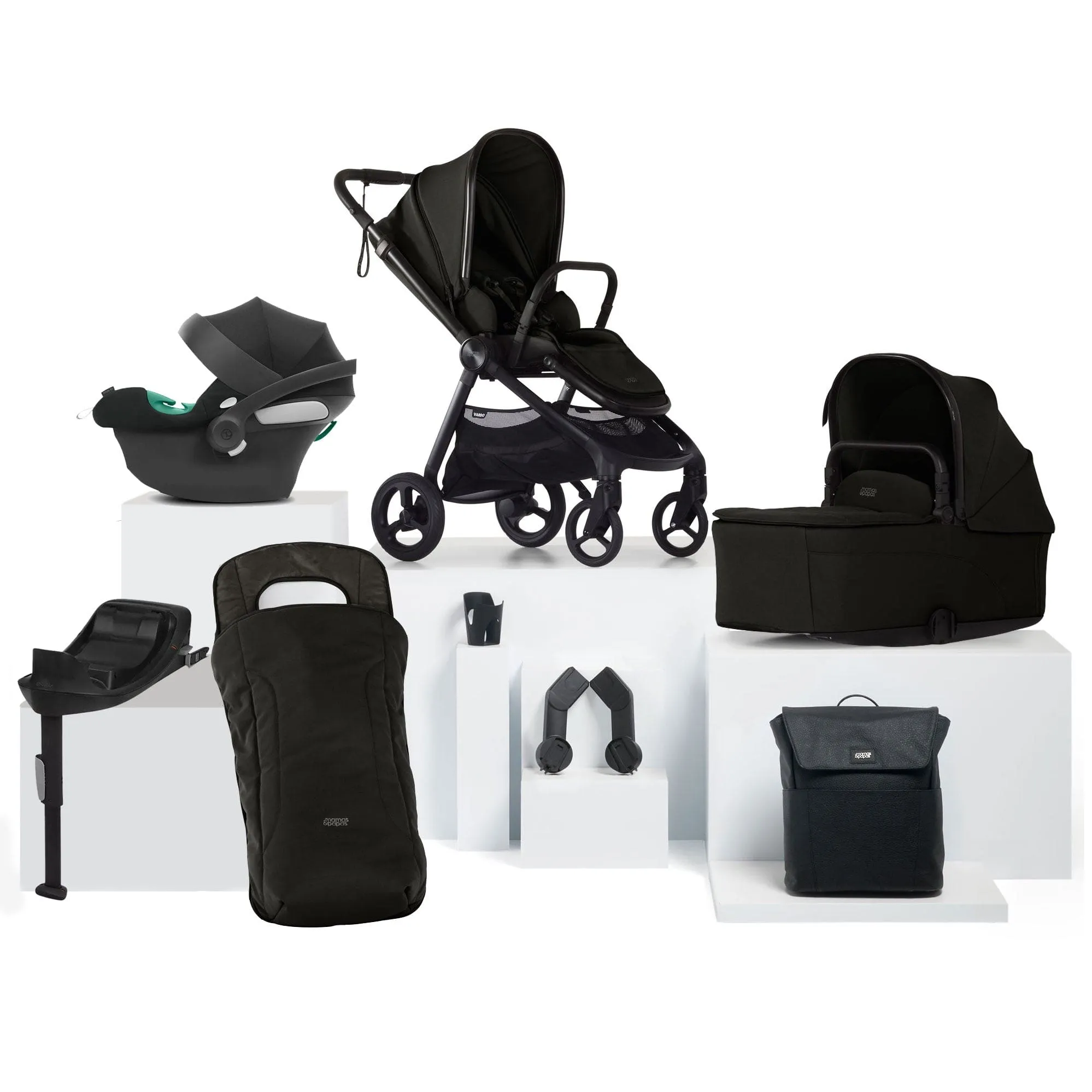 Mamas & Papas Vardo Complete Cybex Bundle - Noir