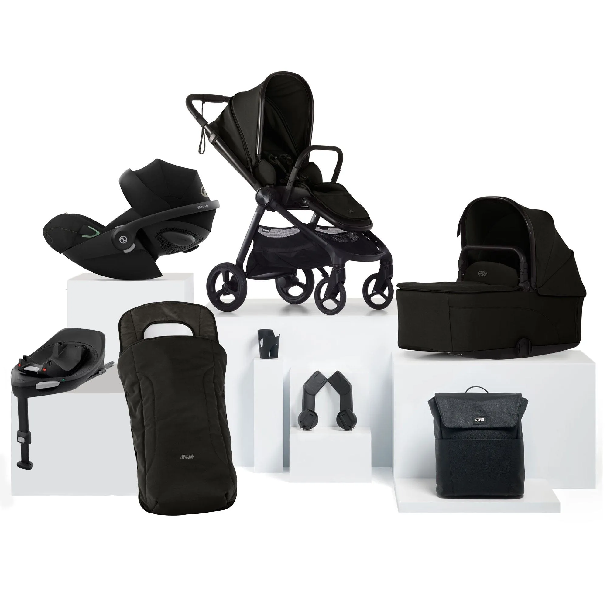 Mamas & Papas Vardo Complete Cybex Bundle - Noir