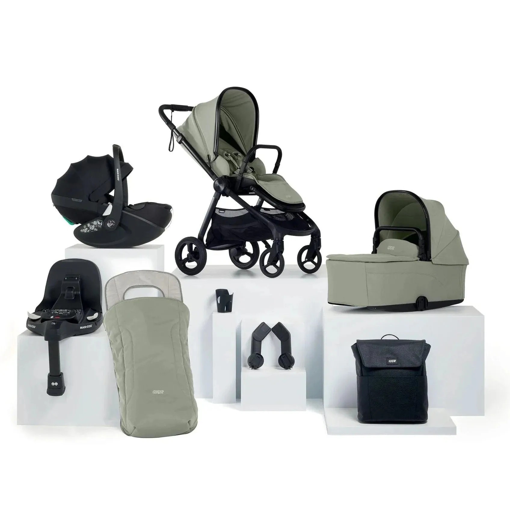 Mamas & Papas Vardo (Pebble 360 PRO2) Travel System - Sage