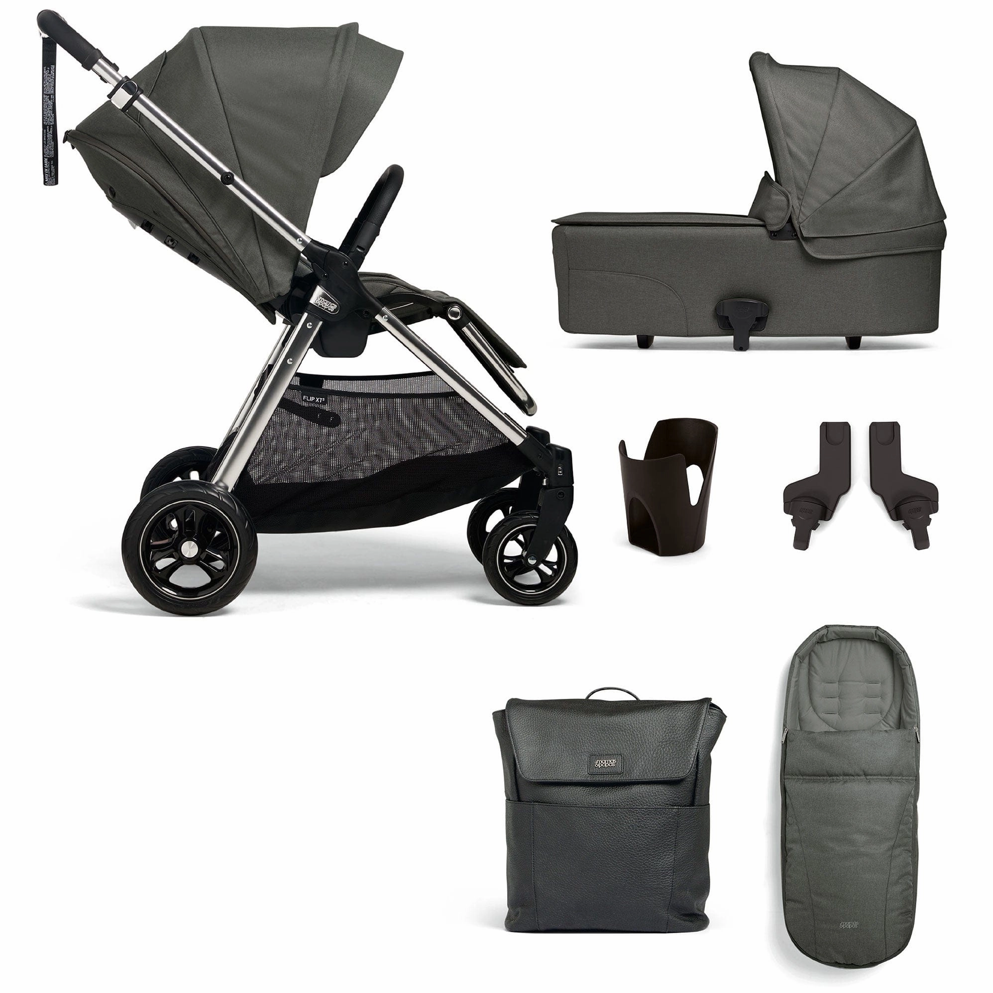 Mamas & Papas Flip XT 6 Piece Essentials Bundle - Harbour Grey