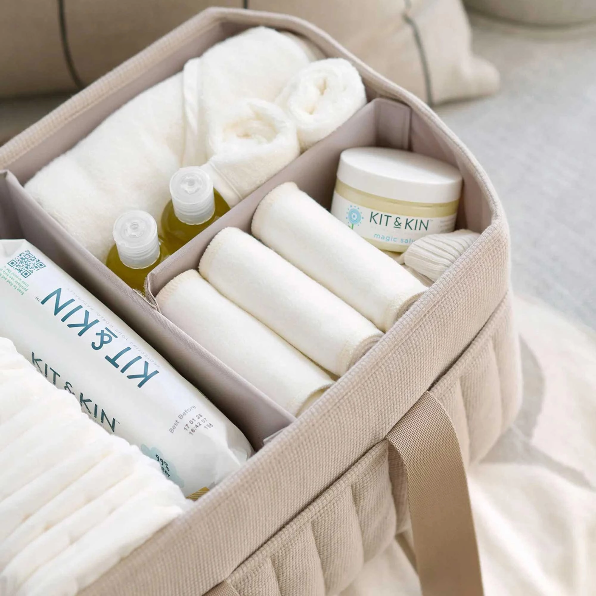 Mamas & Papas Nappy Caddy - Cashmere Waffle