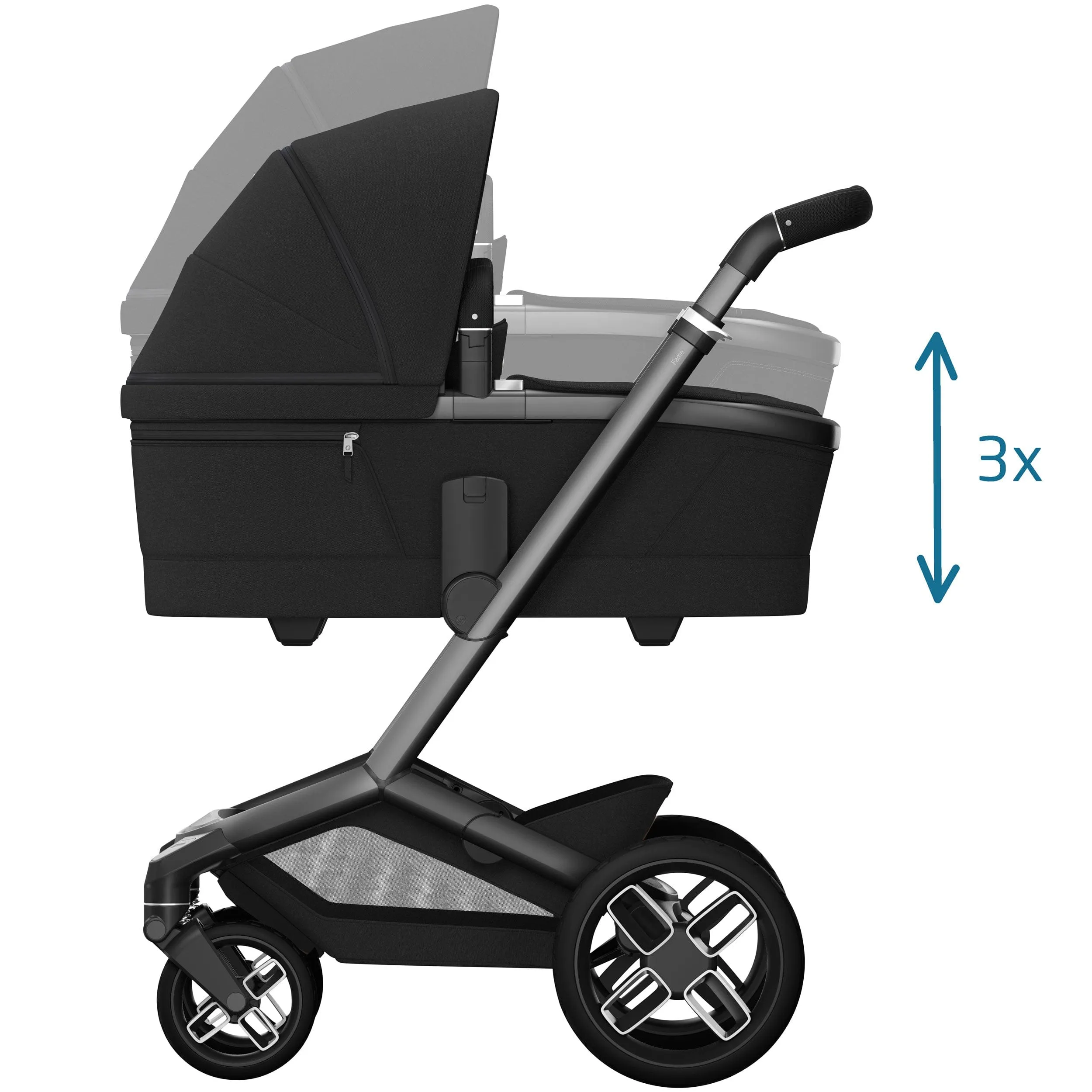 Maxi-Cosi FAME 10 Piece Premium Family 360 Pro Bundle in Twillic Black