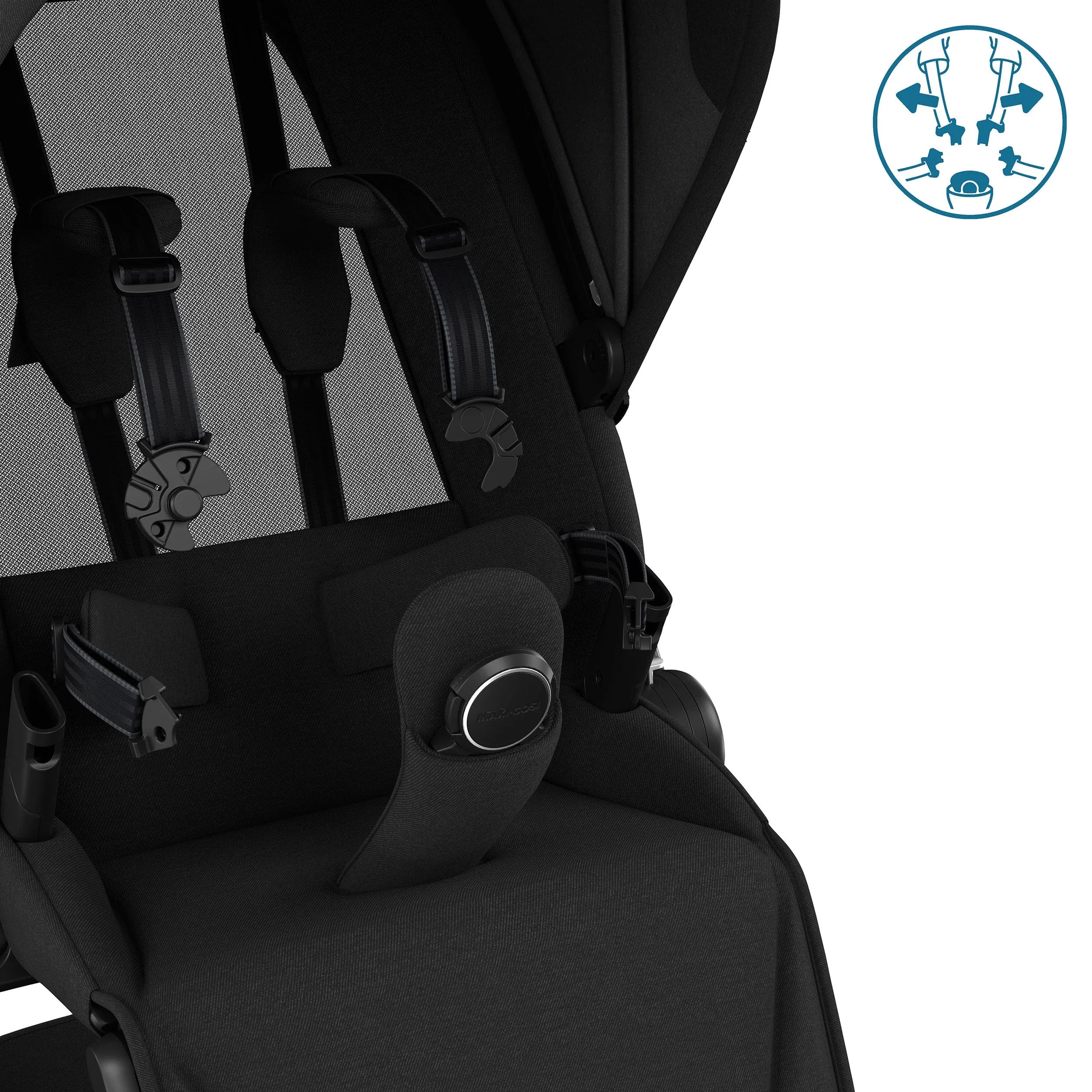 Maxi-Cosi FAME 10 Piece Premium Family 360 Pro Bundle in Twillic Black
