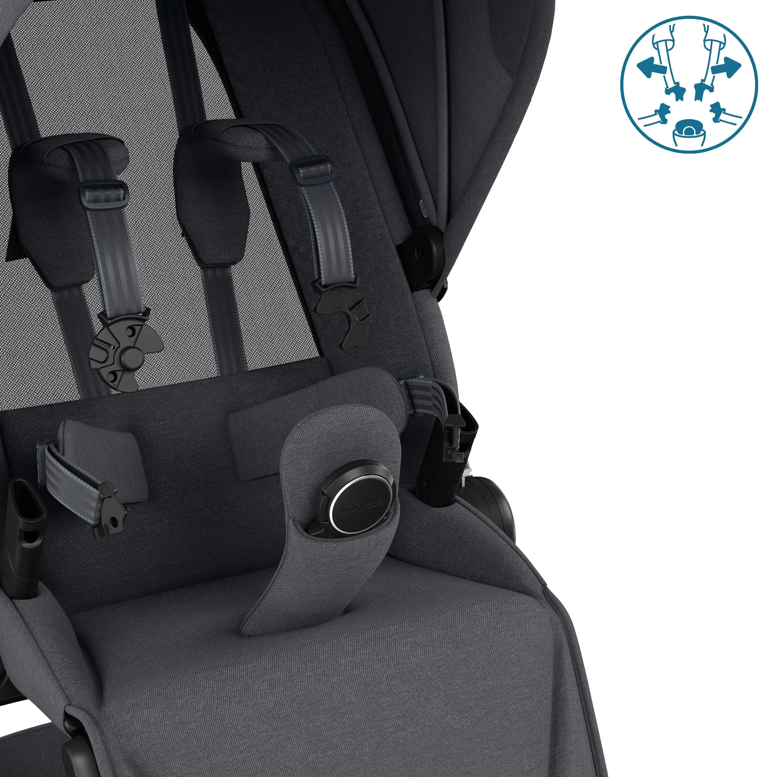Maxi-Cosi FAME 10 Piece Premium Family 360 Pro Bundle in Twillic Graphite
