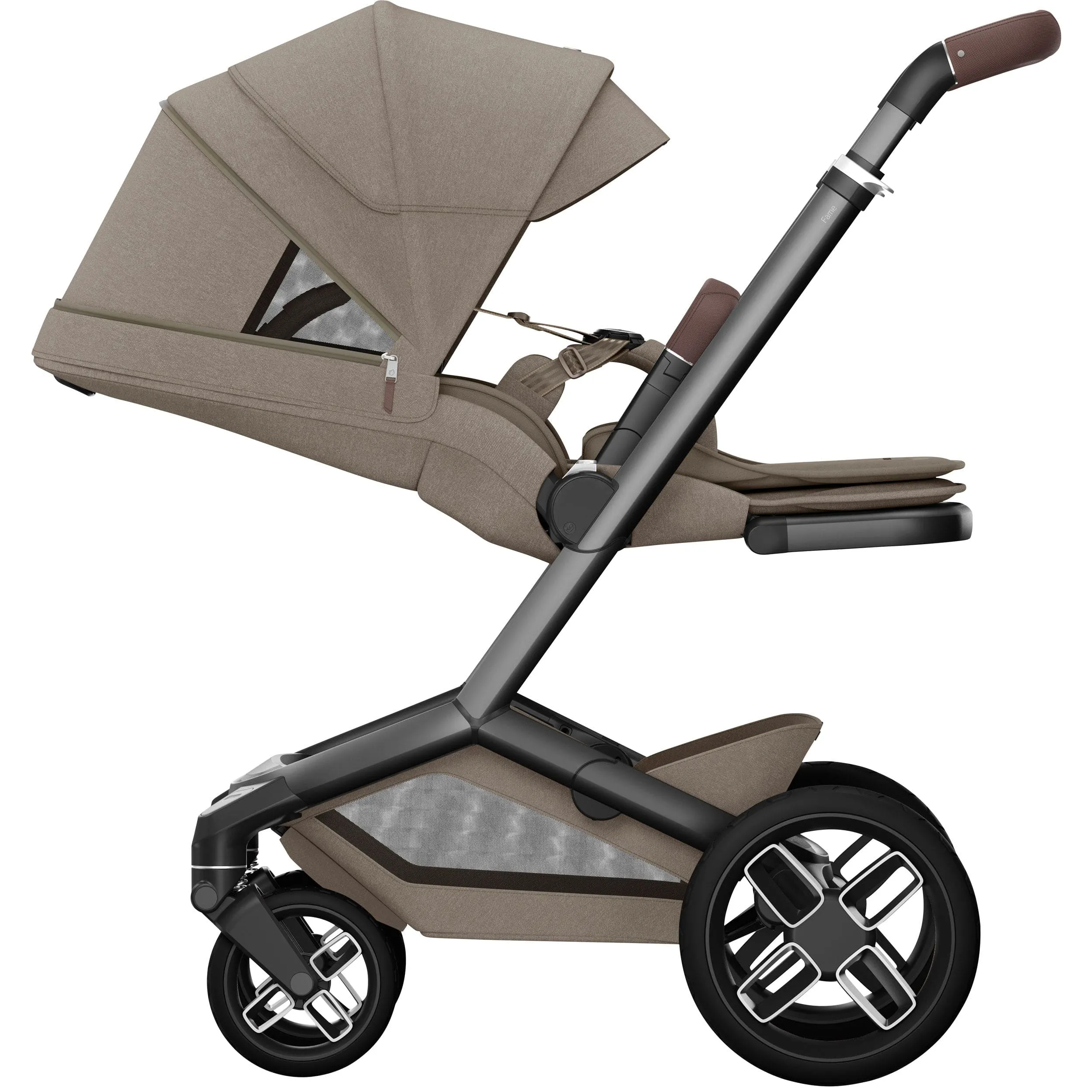 Maxi-Cosi FAME 10 Piece Premium Family 360 Pro Bundle in Twillic Truffle (Black Wheels)