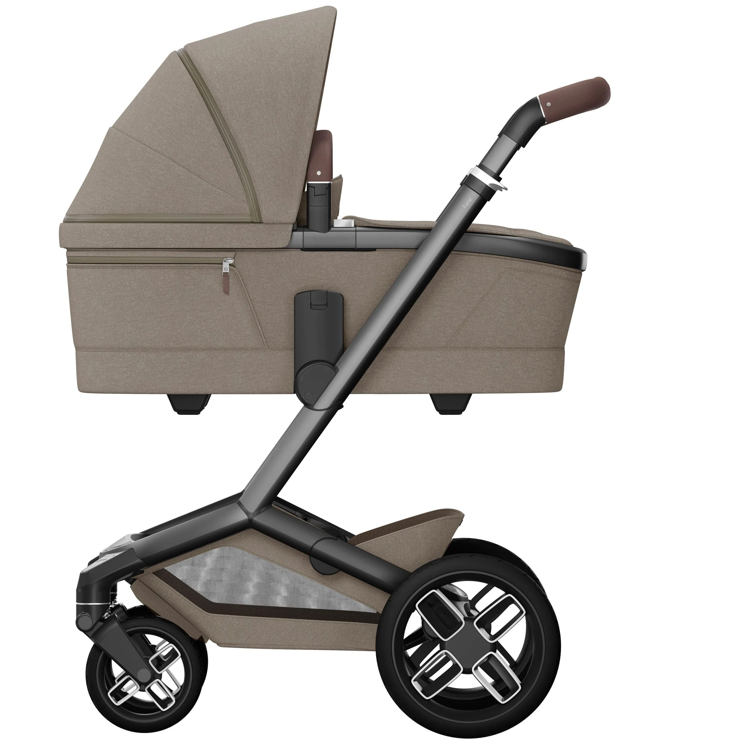Maxi-Cosi FAME 10 Piece Premium Family 360 Pro Bundle in Twillic Truffle (Black Wheels)