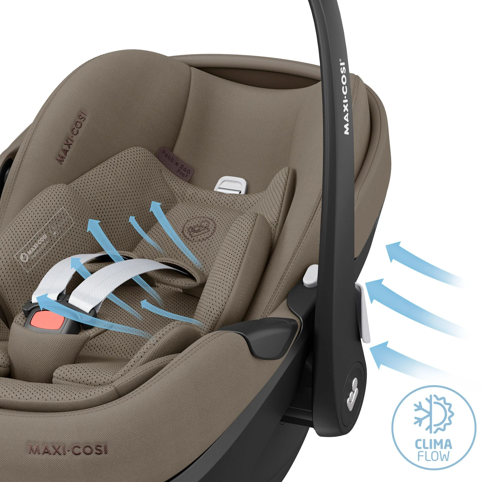 Maxi-Cosi FAME 10 Piece Premium Family 360 Pro Bundle in Twillic Truffle (Black Wheels)