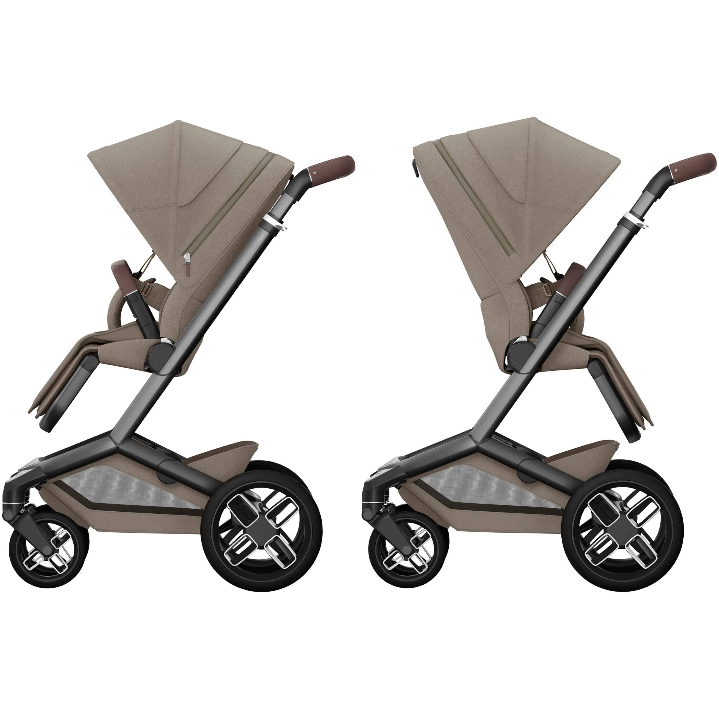 Maxi-Cosi FAME 10 Piece Premium Family 360 Pro Bundle in Twillic Truffle (Black Wheels)