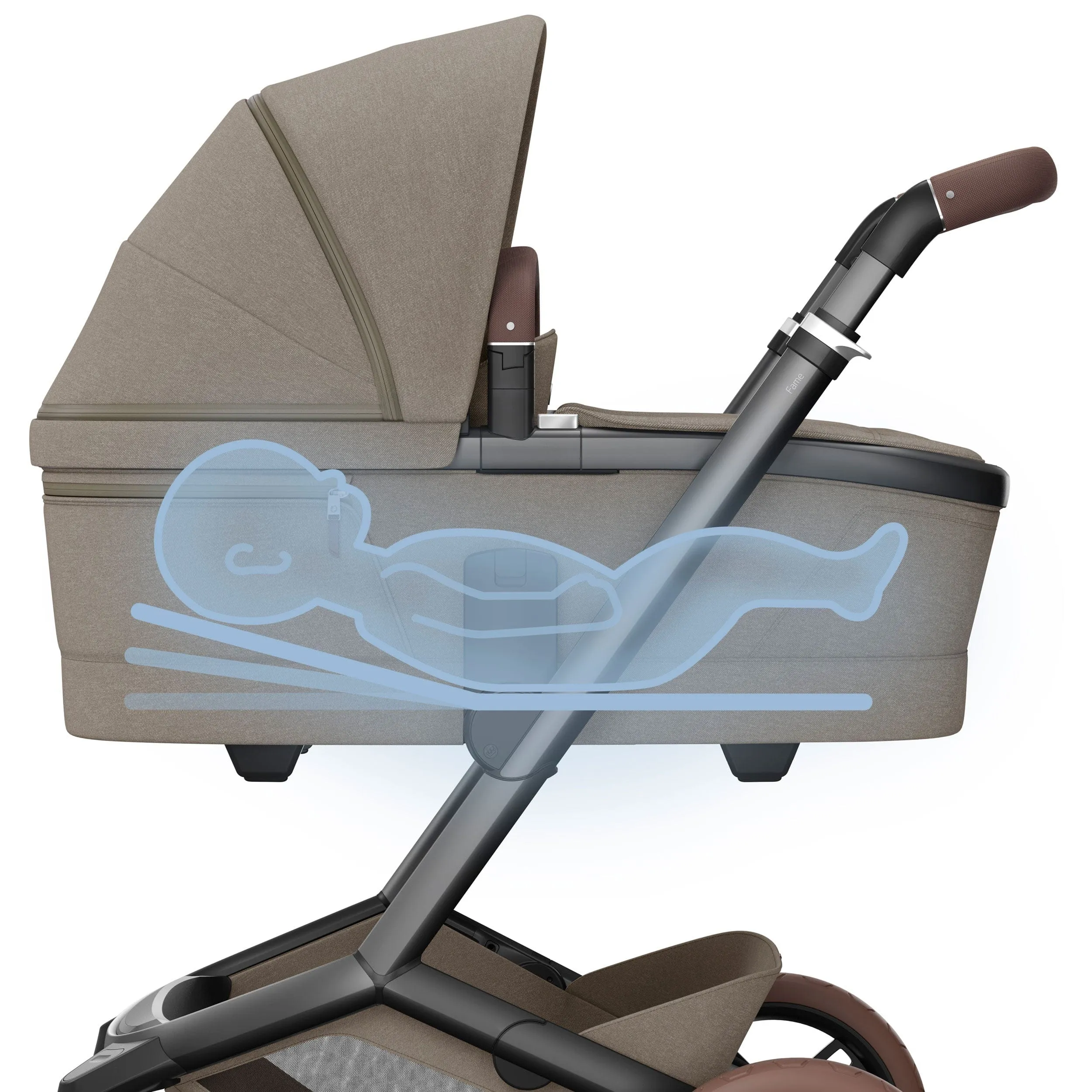 Maxi-Cosi FAME 10 Piece Premium Family 360 Pro Bundle in Twillic Truffle (Brown Wheels)