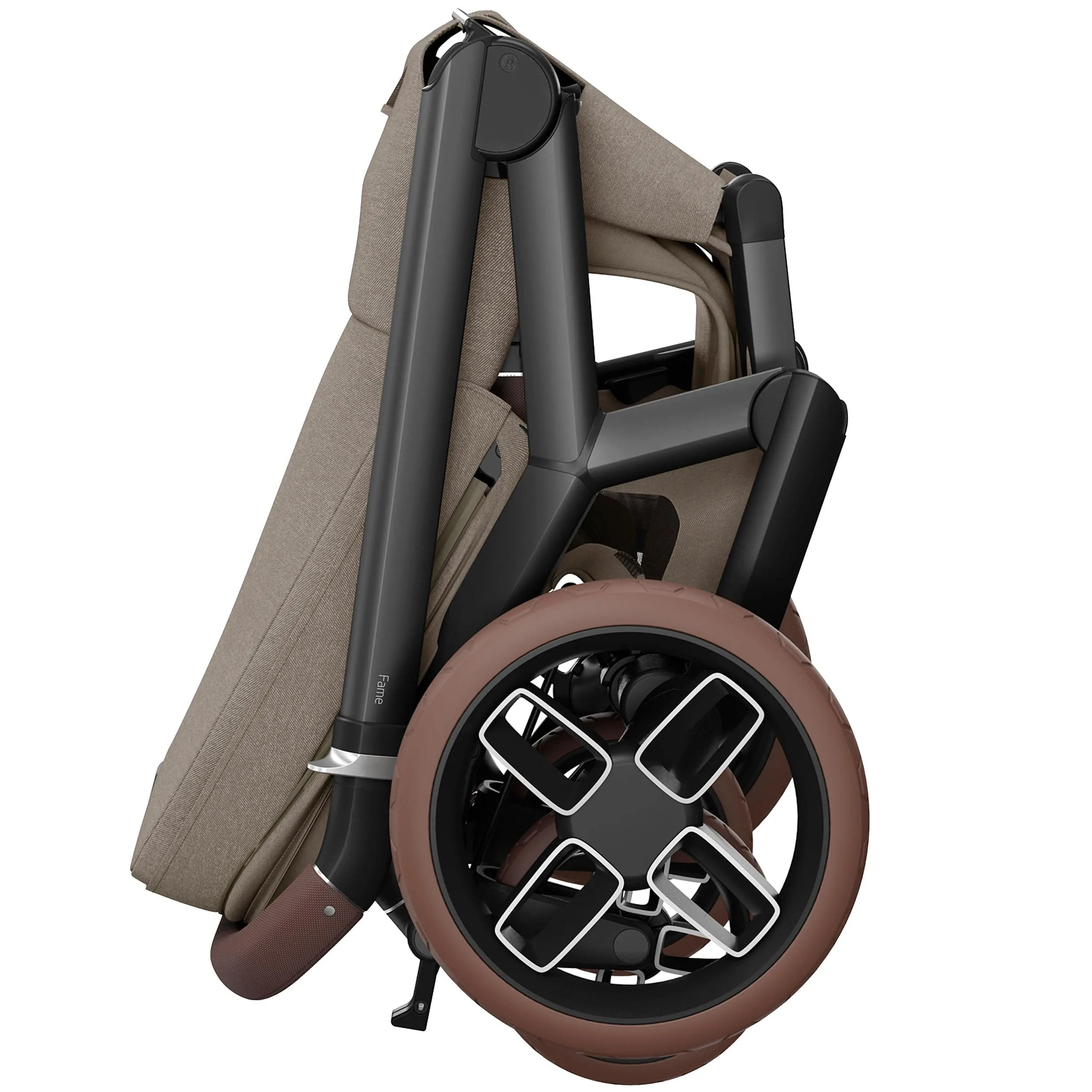 Maxi-Cosi FAME 8 Piece Complete Travel System in Twillic Truffle (Brown Wheels)