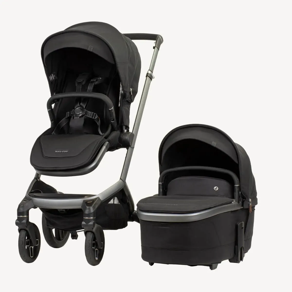 Maxi Cosi Fame Stroller and Bassinet - Twillic Black