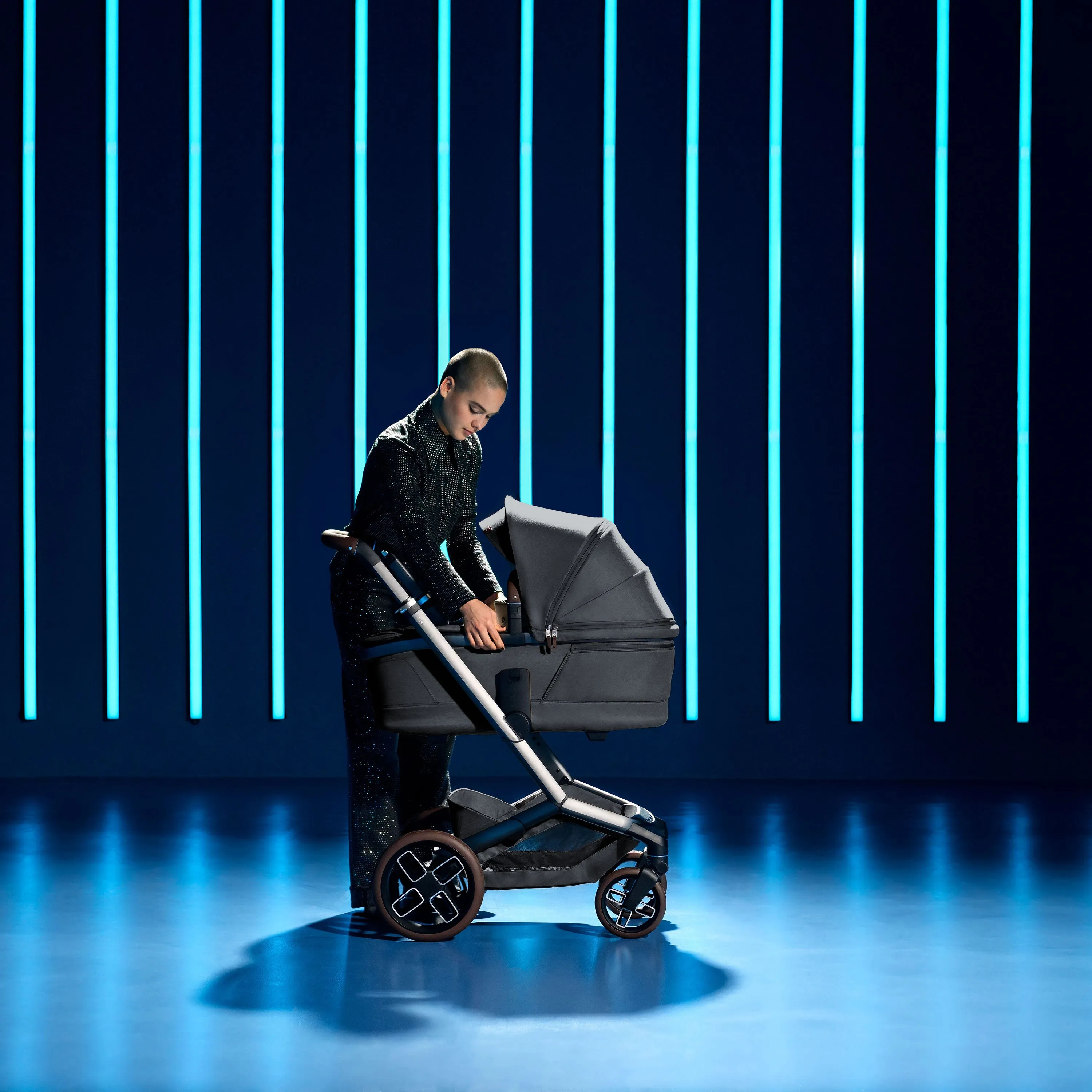 Maxi Cosi Fame Stroller and Bassinet - Twillic Graphite