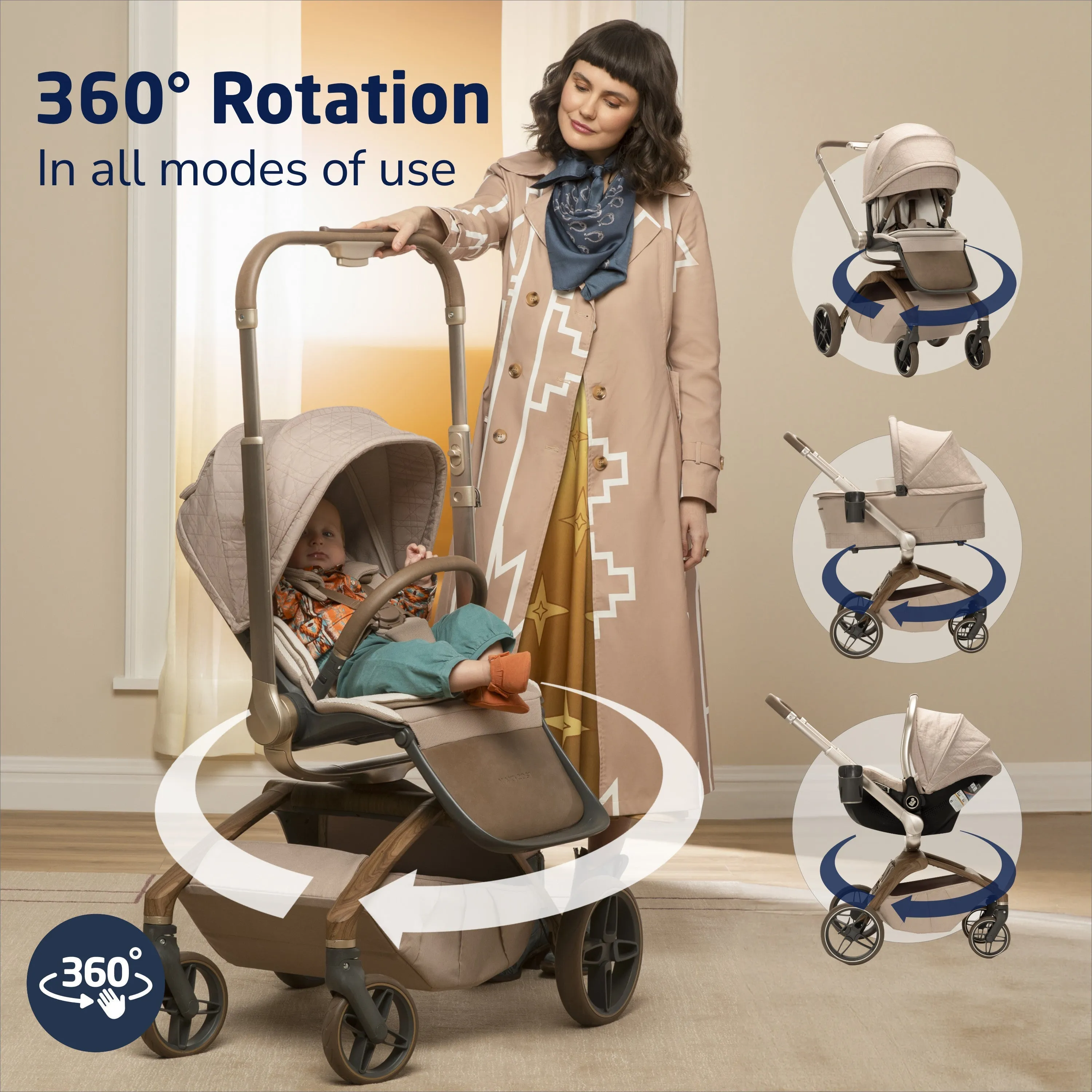 Maxi-Cosi Kindred Tana 360 Rotating Modular Stroller
