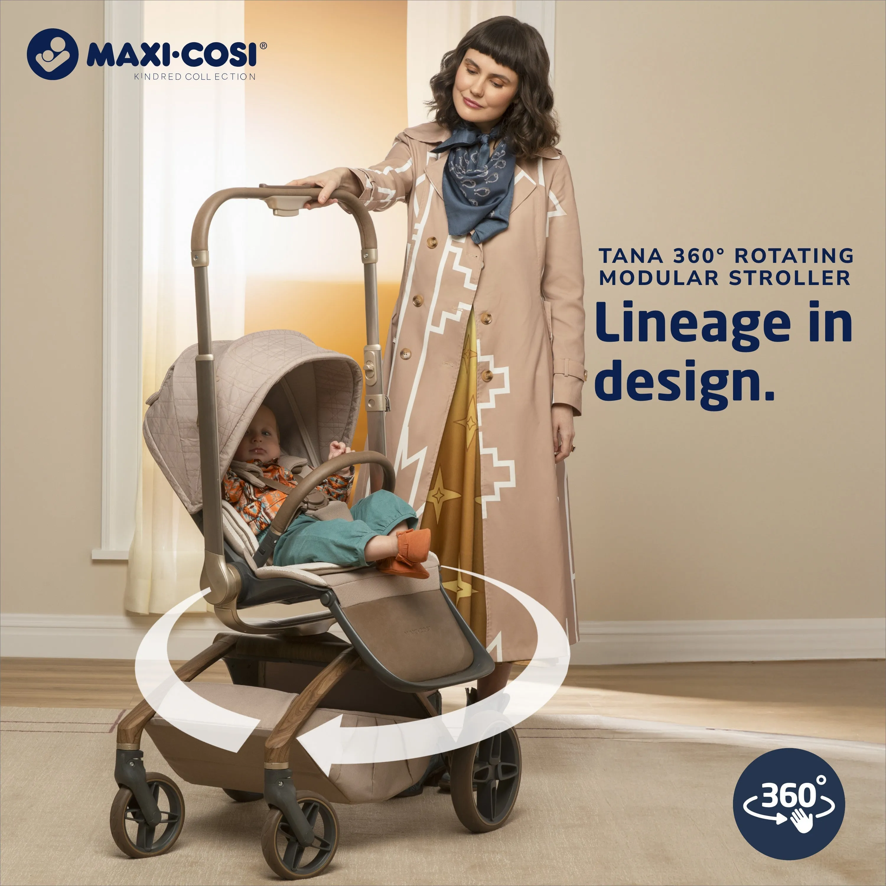 Maxi-Cosi Kindred Tana 360 Rotating Modular Stroller