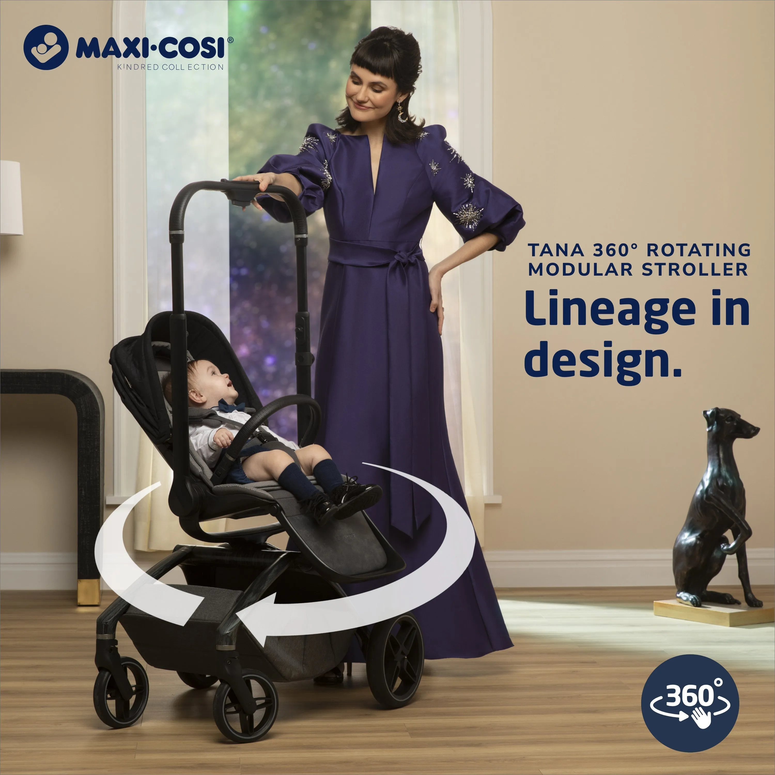 Maxi-Cosi Kindred Tana 360 Rotating Modular Stroller