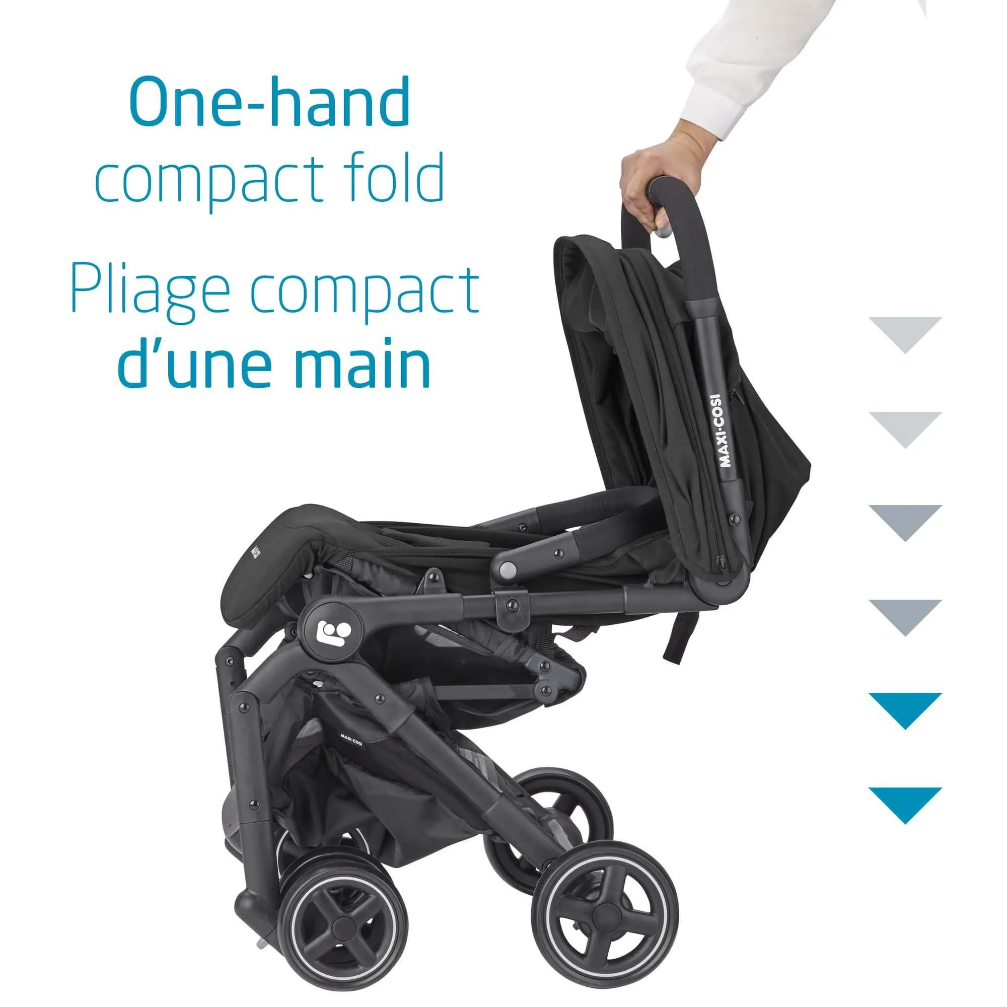 Maxi Cosi Lara Ultracompact Stroller - Essential Black