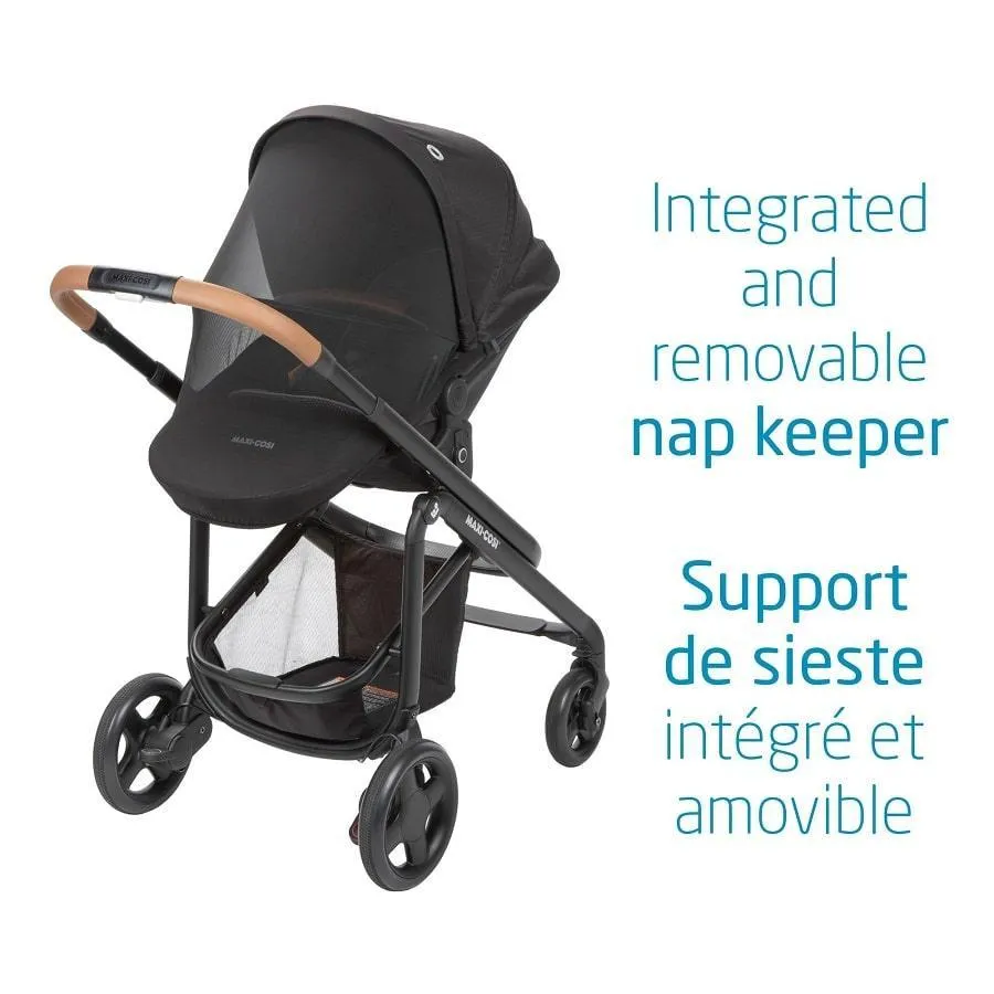 Maxi Cosi Lila CP Travel System with Mico XP Stroller - Essential Black