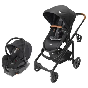 Maxi Cosi Lila CP Travel System with Mico XP Stroller - Essential Black